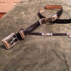 Brighton belt and bracelet